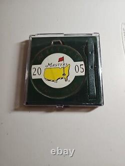 New 2005 Tiger Woods Won This Masters AUGUSTA GOLF TOURNAMENT Bag TAG in Case