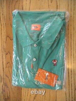 Nike Polo Tiger Woods Frank Neptune Green MASTERS Golf Augusta National 2X Large