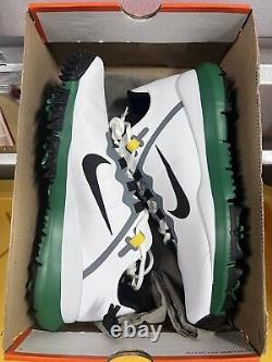 Nike TW 13 Masters White Black Green Tiger Woods Golf DR5752-100 Mens 10 No Lid
