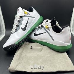 Nike TW'13 Masters White Black Green Tiger Woods Golf DR5752-100 Size 11.5