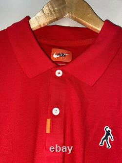 Nike Tiger Woods TW Fist Pump 82 Polo Masters Championship Red DC0347-657 Small