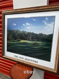 Official 2001 The Masters Amen Corner (11&12th Holes) Poster Tiger Woods Slam