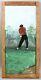 Original Primitive Painting On Board Tiger Woods 13th Green Augusta Masters 1997