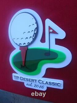 PGA TOUR 3D art sign LARGE new Golf Masters men Tiger club golfing Woods LPGA