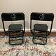 Pair Of 2 Vtg 1998 Masters Golf Tournament Folding Chairs Green With Carry Handles