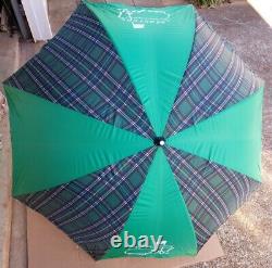 Rare The Masters At Augusta National Oversized Canopy Umbrella Green Plaid