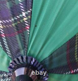 Rare The Masters At Augusta National Oversized Canopy Umbrella Green Plaid