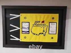 TIGER WOODS 2019 masters winner frame memorabilia from augusta Winning bet slip