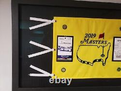 TIGER WOODS 2019 masters winner frame memorabilia from augusta Winning bet slip