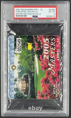 TIGER WOODS Masters Badge Collection (1997, 2001, 2002,2005,2019) + 1996 Amateur