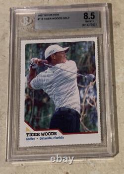 TIGER WOODS RARE SI FOR KIDS MASTERS GRADED 2006-07 USA PGA Golf Legend BGS 8.5