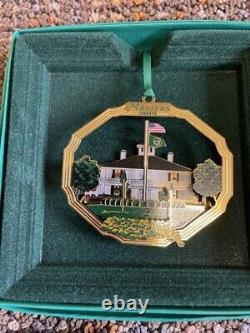 The Masters 2019 Ornament, 2019 Hat & Pin Augusta National Tiger Woods