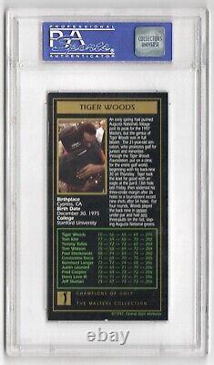 Tiger Woods 1997 1998 Masters Collection Champions Golf Rookie Card Rc PSA 8