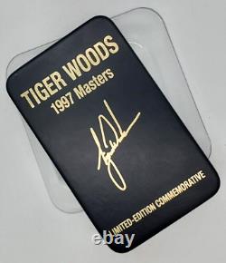 Tiger Woods 1997 Masters Limited Edition Commemorative Upper Deck Card WithCase