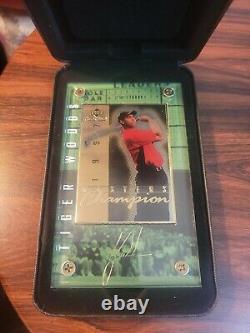 Tiger Woods 1997 Masters Limited Edition Commemorative Upper Deck Card WithCase