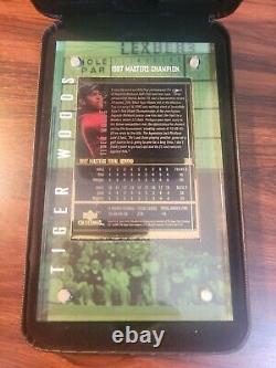 Tiger Woods 1997 Masters Limited Edition Commemorative Upper Deck Card WithCase