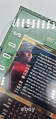 Tiger Woods 1997 Masters Limited Edition Commemorative Upper Deck Card WithCase