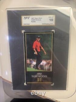 Tiger Woods 1997 Rookie Grand Slam Champions of Golf card, Masters Collection