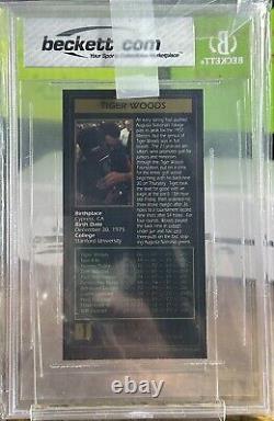 Tiger Woods 1997 THE MASTERS COLLECTION Grand Slam Ventures BGS 7.5 JUMBO Card