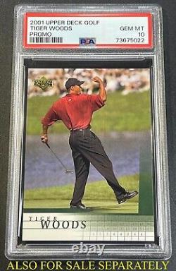 Tiger Woods 1998 Champions Of Golf Masters Collection Gold Foil Parallel Psa 8