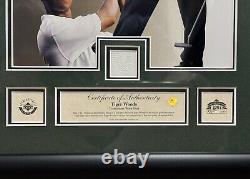 Tiger Woods 2002 Upper Deck Auth (UDA) Worn Shirt Plaque & Masters Figure