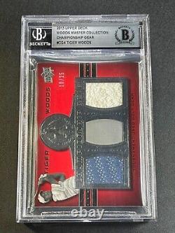 Tiger Woods 2013 Upper Deck Master Collection Championship Gear Triple #'d /25