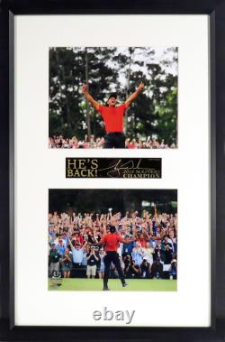 Tiger Woods 2019 Masters Champion Framed Stack Display (Engraved Series)