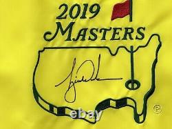 Tiger Woods Autographed 2019 Masters Pin Flag signed LE #725 Upper Deck UDA COA