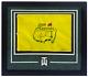 Tiger Woods Autographed 2019 The Masters Framed Official Pin Flag Uda Le 1000