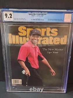 Tiger Woods CGC Graded 9.2 SPORTS ILLUSTRATED 4/22/1997 First MASTERS VICTORY