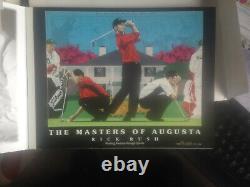 Tiger Woods FRAMED Llithograph Number Artist Proof #440 10 x 13 COA Masters Golf