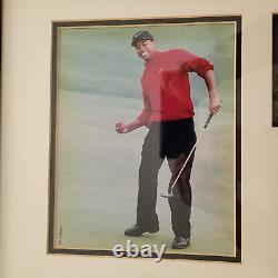 Tiger Woods Masters 1997 Champion Framed Picture/ On Frame Size 20 in x 17 in