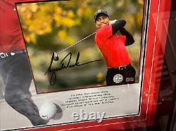 Tiger Woods Masters Signed 8x10 Photo Authenticated Framed and Presented AAA