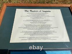 Tiger Woods Signed Masters of Augusta Limited Edition Framed