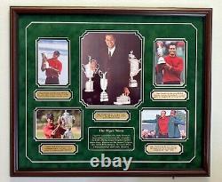 Tiger Woods Slam multi Masters US Open PGA Champion British Open photos framed