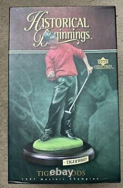 Tiger Woods Upper Deck Historical Beginnings Statue Figure Masters Champion New