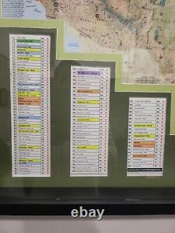 Top 100 U. S. Golf Course Map Large Sports Wall Decor