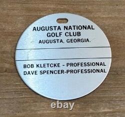 VTG RARE Augusta National Golf Club Masters Golf Bag Tag Metal Engravable